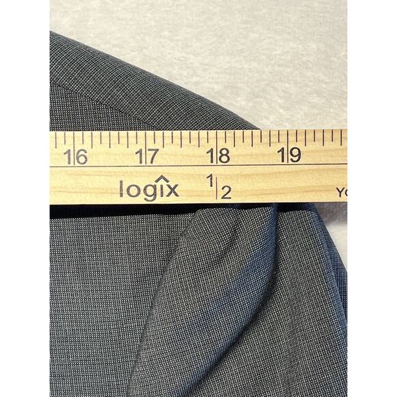 Hugo Boss 42R Gray Super 100s Nailhead Blazer Suit Jacket - Picture 10 of 15